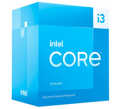 Intel Core i3 13100F CPU 3.1GHz (4.5GHz Turbo) 13th Gen LGA1700 4-Cores 8-Threads 12MB 58W Graphic Card Required Retail Raptor Lake with Fan