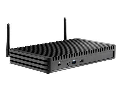 Intel NUC Rugged Fanless Chassis + Board Element Requires Compute Element 24x7 2xM.2 6xHDMI 4K@60Hz 3xUSB3.2 GBLAN supports Windows/Linux no AC Cord
