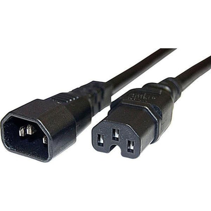 BluPeak 1M High Temp Power Cable C14 Male to C15 Female