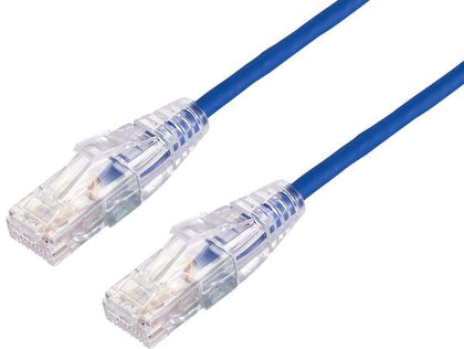 BluPeak 30CM Ultra Thin CAT6A UTP LAN Cable - Blue