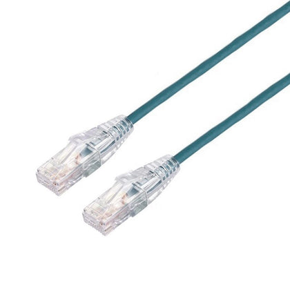 BLUPEAK 1M Ultra Thin CAT6A UTP LAN Cable - Green.