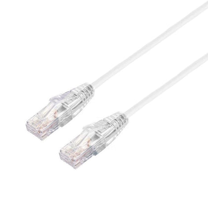 BLUPEAK 1M Ultra Thin CAT6A UTP LAN Cable - White