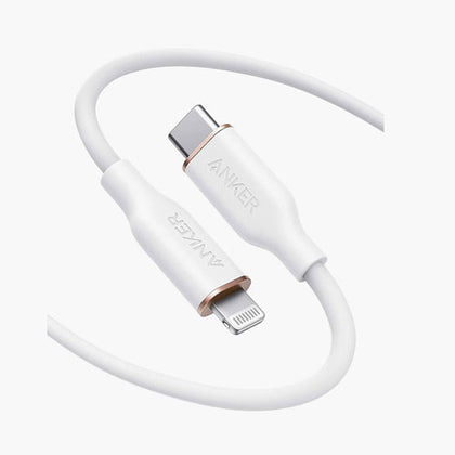 ANKER PowerLine Soft USB-C to Lightning 1.8 Metre - White
