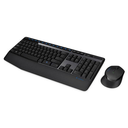 Logitech Wireless Keyboard & Mouse Combo, MK345, Black, USB Receiver