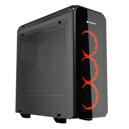 Cougar Puritas Glass Gaming case 3x Vortex Red LED Fans