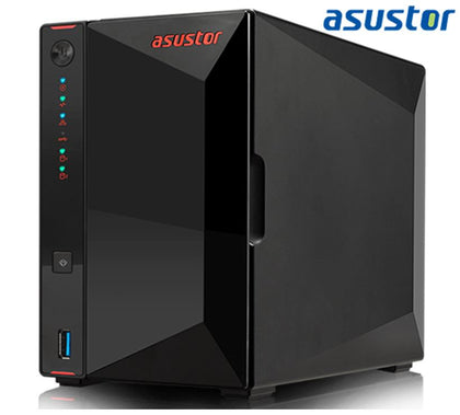 Asustor AS5202T 2 Bay Nimbustor 2 NAS Intel Celeron J4005 Dual Core 2.0 Ghz 2GB DDR4 4K HDMI2.0a  2x2.5GbE 3xUSB3.2 WoW 4K ~AS3302T (LS)
