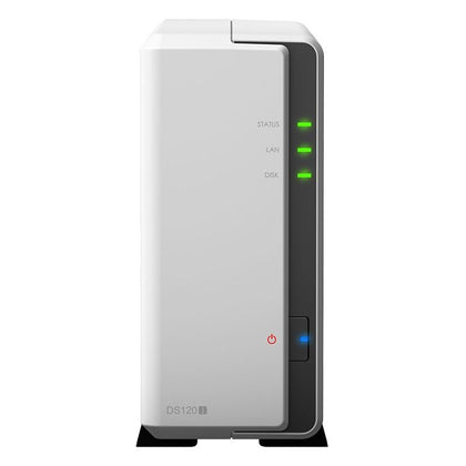 (LS) Synology DiskStation DS120j 1-Bay 3.5' Diskless 1xGbE NAS (Tower) (SOHO), Marvell 800MHz, 2xUSB2 - 2 Years Warranty ( > DS118)
