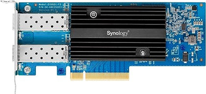 Synology E25G21-F2 Dual-port SFP28 add-in card designed to accelerate bandwidth-intensive workflows