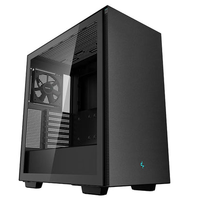 DeepCool CH510 Mid-Tower ATX Case, Tempered Glass, 1 x 120mm Pre-Installed Fans, 2 x 3.5' Drive Bays, 7 x Expansion Slots