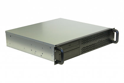 TGC Rack Mountable Server Chassis 2U 400mm, 2x 3.5' Fixed Bays, up to mATX Motherboard, 4x LP PCIe, ATX PSU Required