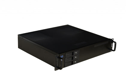 TGC Rack Mountable Server Chassis 2U 380mm, 3x 3.5' Hot-Swap Bays, 2x 3.5' & 1x 2.5' Fixed Bays, up to mATX Motherboard, 4x LP PCIe, ATX PSU Required
