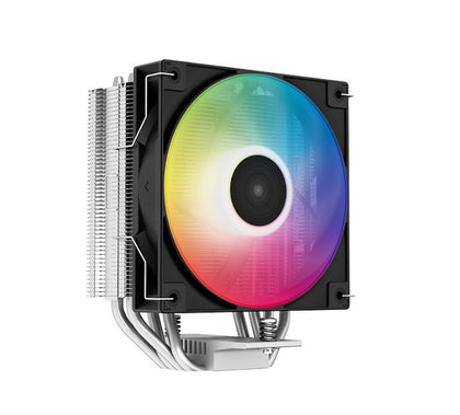 DeepCool AG400 LED CPU Cooler 4 Heat Pipes, 6 Colour LED, 120mm PWM Fan, Intel LGA1700/1200/1151/1150/1155 AMD AM5/AM4