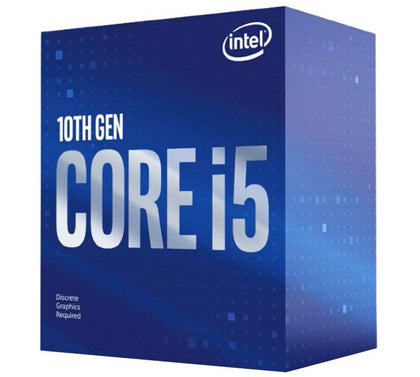 Intel i5-10400F CPU 2.9GHz (4.3GHz Turbo) LGA1200 10th Gen 6-Cores 12-Threads 12MB 65W Graphic Card Required Retail Box 3yrs