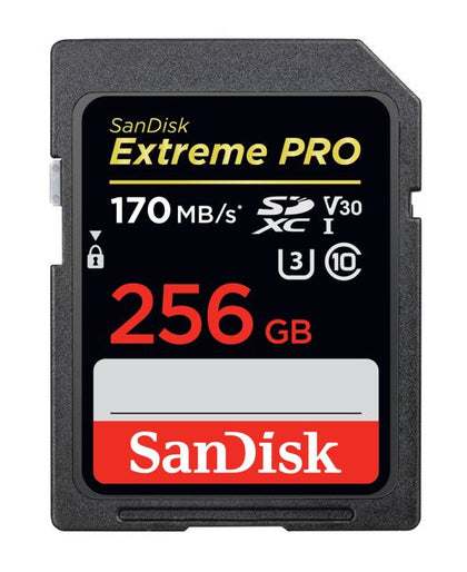 (LS) SanDisk 256GB Extreme PRO Memory Card 170MB/s Full HD & 4K UHD Class 30 Speed Shock Proof Temperature Proof Water Proof (LS> SDSDXXD-256G-GN4IN)