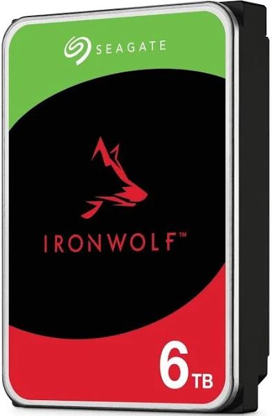 Seagate ST6000VN006 6TB IronWolf 3.5' SATA3 NAS Hard Drive - Capacity: 6TB - Cache: 256MB - Internal - Manufacturer Warranty: 3 Years Limited Warranty