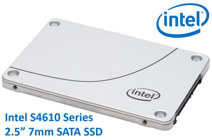Intel DC S4610 2.5' 3.84TB SSD SATA3 6Gbps 3D2 TCL 7mm 560R/510W MB/s 97K/32K IOPS 3xDWPD 2 Mil Hrs MTBF Data Center Server 5yrs Wty EOL