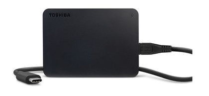 Toshiba 2TB CANVIO BASICS USB-C® External Hard Drive USB Type-C® Cable 3-Years Warranty -Black (LS)