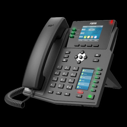 Fanvil X4U Enterprise IP Phone - 2.8' Colour Screen, 4 Lines, 30 x DSS Buttons, *SBC Ready, Dual Gigabit NIC