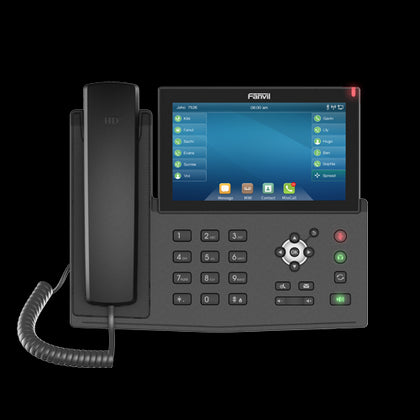 Fanvil X7 IP Phone, 7' Touch Colour Screen, Built in Bluetooth, Supports Video 0s, upto 128 DSS Entires, 20 SIP Lines, *SBC Ready