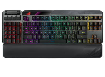 ASUS ROG CLAYMORE II Red Modular TKL 80%/100% Gaming Mechanical Keyboard, ROG RX Optical Switches, Detachable Numpad, Wired/Wireless Mode, 43 Hours