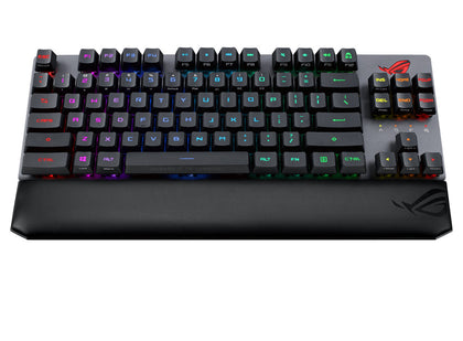 ASUS X807 ROG STRIX SCOPE RX TKL Red Switch Wireless Deluxe Gaming Keyboard, 80% TKL For FPS Gamers, ROG RX Mechanical Switches, RGB