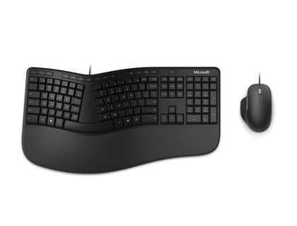 Microsoft Ergonomic Desktop Wired USB Mouse & Keyboard Black( LS)
