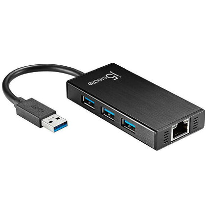 J5create JUH470 USB 3.0 to RJ-45 Gigabit Ethernet & 3-Port HUB