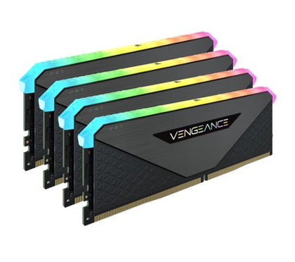 Corsair Vengeance RGB RT 64GB (4x16GB) DDR4 3600MHz C18 18-22-22-42 Black Heatspreader Desktop Gaming Memory for AMD Threadripper
