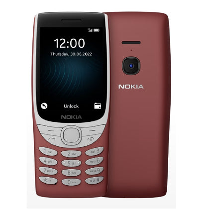 Nokia 8210 4G 128MB - Red (16LIBR21A06)*AU STOCK*, 2.8', 48MB/128MB, 0.3MP Camera, Dual SIM, 1450mAh Removable, 2YR