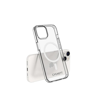 Cygnett AeroMag Apple iPhone 14 Clear Protective Case - Clear (CY4173CPAEG), Shock absorbent TPU frame, Scratch resistant, Magsafe Compatible