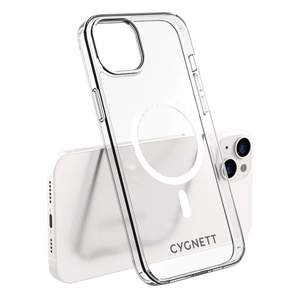 Cygnett AeroMag Apple iPhone 14 Plus Clear Protective Case - (CY4172CPAEG), Slim, Raised Edges, TPU Frame, Hard-Shell Back, Magsafe Compatible