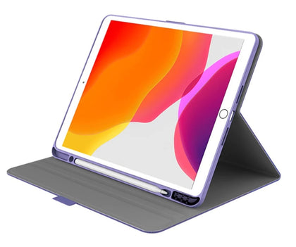 Cygnett TekView Slimline Apple iPad (10.2') (7th, 8th & 9th Gen) Case With Apple Pencil Holder - Lilac/Purple(CY3064TEKVI),360° Protection,Perfect fit
