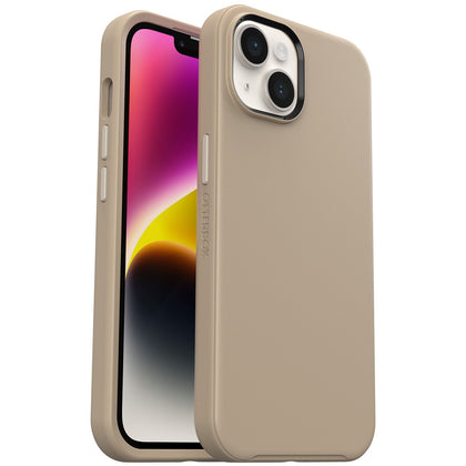 EOL OtterBox Symmetry Apple iPhone 14 / iPhone 13 Case Don't Even Chai (Brown) - (77-88491), Antimicrobial, DROP+ 3X Military Standard, Raised Edges