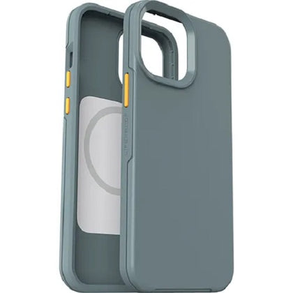 LifeProof SEE Magsafe Apple iPhone 13 Pro Max / iPhone 12 Pro Max Case Anchors Away (Teal Grey/Orange) - (77-83707), 2M DropProof, Ultra-thin