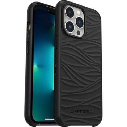 LifeProof WAKE Case for Apple iPhone 13 Pro - Black (77-85599), DropProof from 2M, Mellow Wave Pattern, Ultra-thin, One-Piece Design