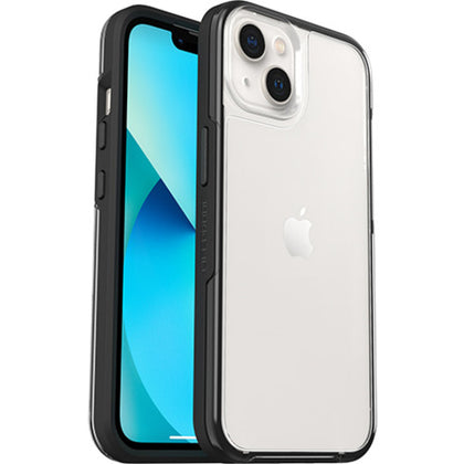 LifeProof SEE Case for Apple iPhone 13 - Black Crystal (Clear/Black) (77-85650), DropProof from 2M, Screenless front, Ultra-thin One-Piece Design