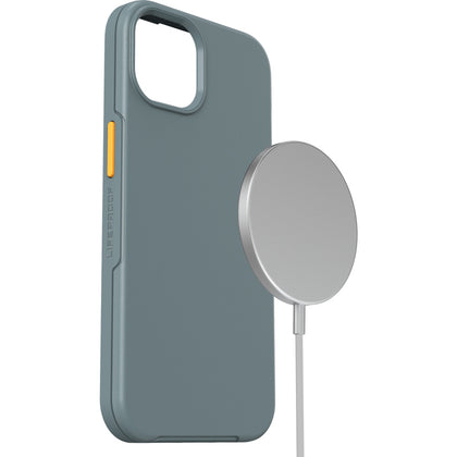 LifeProof SEE Case with Magsafe for Apple iPhone 13 - Anchors Away (Teal Grey/Orange) (77-85691), DropProof from 2M, Screenless front, Ultra-thin