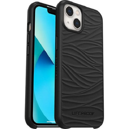 LifeProof WAKE Case for Apple iPhone 13 - Black (77-85518), DropProof from 2M, Mellow Wave Pattern, Ultra-thin, One-Piece Design