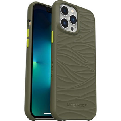 LifeProof WAKE Apple iPhone 13 Pro Max / iPhone 12 Pro Max Case Gambit Green (Olive/Lime) - (77-83567), 2M DropProof, Mellow Wave Pattern, Ultra-thin