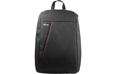 ASUS Nereus Backpack - Fits up to 16 inch, Water-Repellent, Lightweight, Zip Pockets, Black/Red, Suitable Notebook / 13.3' 14' 15.6' 16'  Laptop Bag