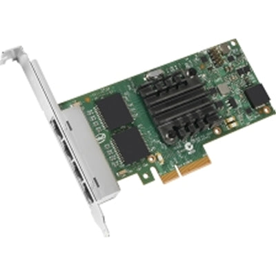 Intel® Ethernet Server Adapter I350-T4V2, Quad Port NIC, Low Profile and Full Height, PCIe v2.1 (5.0 GT/s), Intel I350, Retail