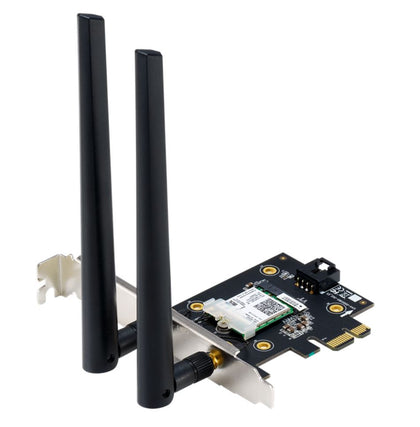 ASUS PCE-AX3000 Retail AX3000 Dual Band PCI-E WiFi 6 (802.11ax) Adapter, 160MHz, Bluetooth 5.0, WPA3, OFDMA, MU-MIMO (WIFI6) ( NIC )