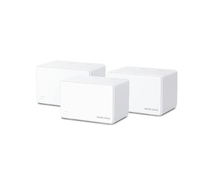 Mercusys Halo H80X(3-pack) AX3000 Whole Home Mesh WiFi 6 System,3000 Mbps Dual Band Wi-Fi, Up to 650 Square Meters, 574/2402 Mbps, MU-MIMO, Beamformin