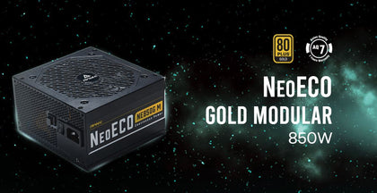 Antec NE 850w 80+ Gold, Fully-Modular, LLC DC, 1x EPS 8PIN, 120mm Silent Fan, Japanese Caps, ATX Power Supply, PSU, 7 Years Warranty