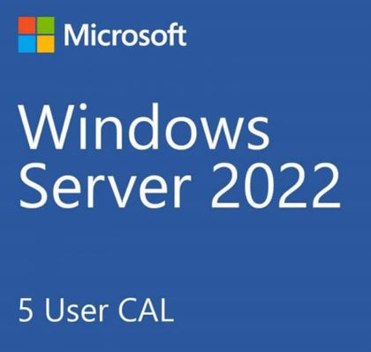 Microsoft Server Standard New 2022 * - 5 Users CAL Pack OEM, Use with SMS-WINSVR22