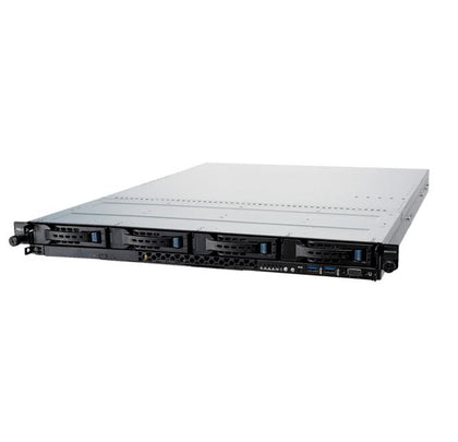 ASUS 1U RS300-E10 Rackmount Brebone Server, Xeon E-2200 LGA1151 Socket, 4x UDIMM (128GB Max), 4x 3.5' HS Bays, 2x M.2, 4x 1Gb LAN, 450W RPSU