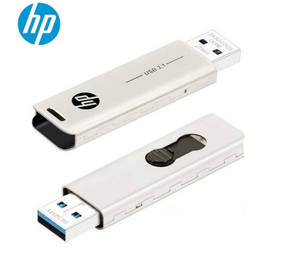 HP X796W 256GB USB 3.1 Type-A 70MB/s Flash Drive Memory Stick Thump Key 0°C to 60°C 5V Capless Push-Pull Design External Storage for Windows 10 11 Mac