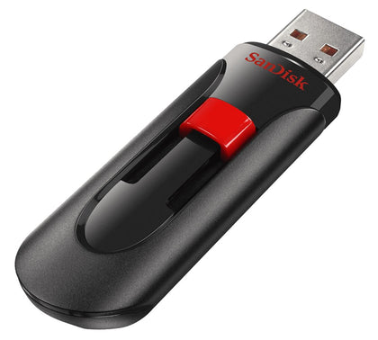 SanDisk 32GB Cruzer Glide USB2.0 Flash Drive Memory Stick Thumb Key Lightweight SecureAccess Password-Protected 128-bit AES encryption Retail >16GB