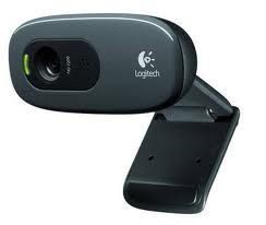 Logitech C270 3MP HD Webcam 720p/30fps, Widescreen Video 0ing, Light Correc, Noise-Reduced Mic for Skype, Teams, Hangouts, PC/Laptop/Macbook/Tablet