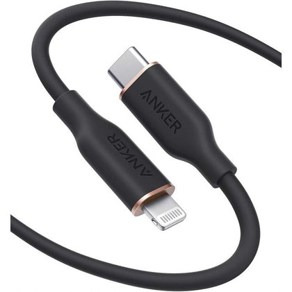 ANKER PowerLine Soft USB-C to Lightning 1.8 Metre - Black